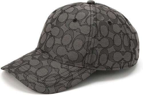 Coach Signature C Jacquard Baseball Hat Charcoal